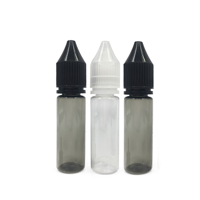 กระป๋องพลาสติก PET กันเด็กใส 15 ml สําหรับ E Liquid