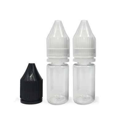 โลโก้ที่กําหนดเอง พิมพ์กระป๋องพลาสติก PET หน้าใส สําหรับ E Liquid