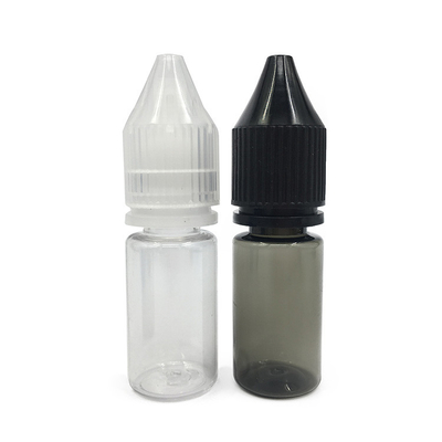 โลโก้ที่กําหนดเอง พิมพ์กระป๋องพลาสติก PET หน้าใส สําหรับ E Liquid