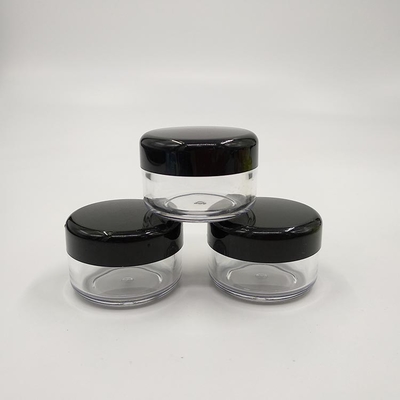 ผิวเรียบ กระปุกพลาสติกเครื่องสําอาง 10ml 15ml 30ml 60ml 80ml 100ml 120ml 150ml ด้วยการออกแบบโปร่งใส