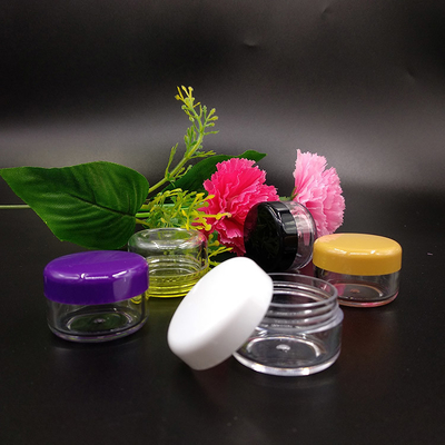 ผิวเรียบ กระปุกพลาสติกเครื่องสําอาง 10ml 15ml 30ml 60ml 80ml 100ml 120ml 150ml ด้วยการออกแบบโปร่งใส