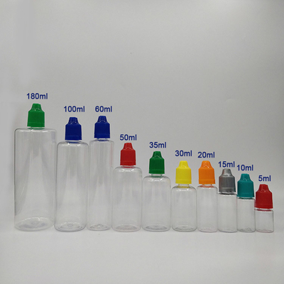 การปรับเปลี่ยนการพิมพ์ขวดสีสําหรับเหลวใน 10ml 15ml 30ml 60ml 80ml 100ml