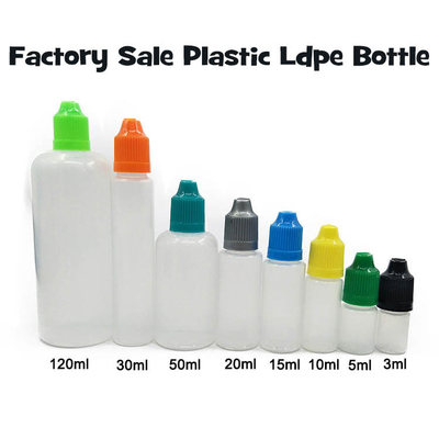 ขนาดคอ 18 มิลลิเมตร กระป๋องเหลว E 10ml 15ml 30ml 60ml 80ml 100ml สําหรับบุหรี่ E