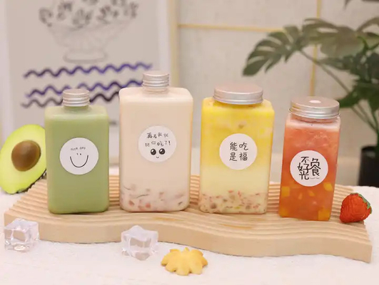 กระป๋องชานมแบบกันรั่วแบบประกอบกันได้สองครั้ง ขนาด 250 มิลลิลิตร