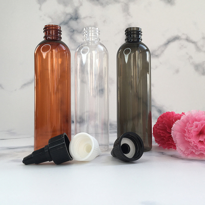 15ml 30ml 50ml 70ml 80ml 100ml สกรูบนขวดพลาสติกที่มีการปิดด้านบนสกรู