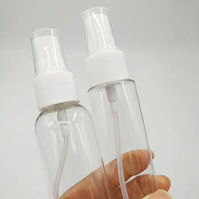 กระป๋องสเปรย์พลาสติก PET ใส สําหรับพื้นผิวเรียบ ความจุ 10ml 15ml 30ml 50ml 60m 70ml 100ml 200ml 500ml