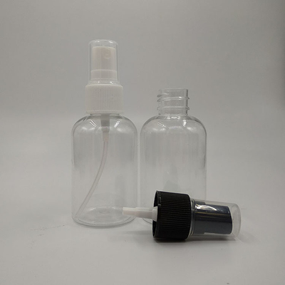 กระป๋องสเปรย์พลาสติก PET ใส สําหรับพื้นผิวเรียบ ความจุ 10ml 15ml 30ml 50ml 60m 70ml 100ml 200ml 500ml