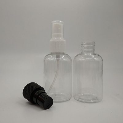 กระป๋องสเปรย์พลาสติก PET ใส สําหรับพื้นผิวเรียบ ความจุ 10ml 15ml 30ml 50ml 60m 70ml 100ml 200ml 500ml