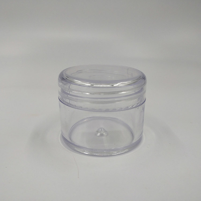 ผิวเรียบ โคสเมติก กระปุกพลาสติกในความจุ 10ml 15ml 30ml 60ml 80ml 100ml 120ml 150ml สําหรับการสะสมเครื่องสําอาง