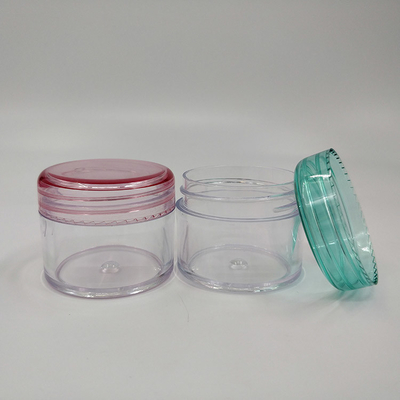 ผิวเรียบ โคสเมติก กระปุกพลาสติกในความจุ 10ml 15ml 30ml 60ml 80ml 100ml 120ml 150ml สําหรับการสะสมเครื่องสําอาง