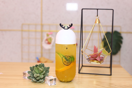 กระป๋องชาน้ํานมพลาสติกใส ความจุ 120ml 250ml 350ml 500ml 1000ml