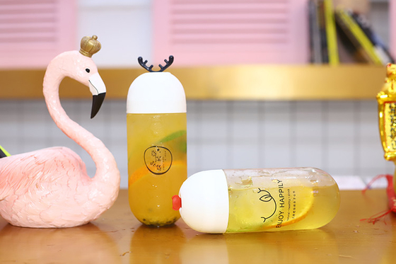 กระป๋องชาน้ํานมพลาสติกใส ความจุ 120ml 250ml 350ml 500ml 1000ml