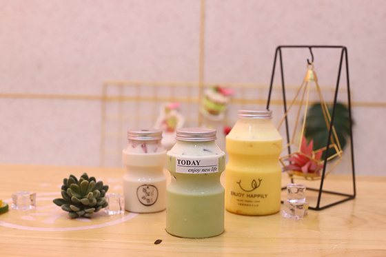 กระป๋องชานมขนาดกลางที่สะดวกสบาย มีสกรูบนฝา ขนาด 0.5 กิโลกรัม