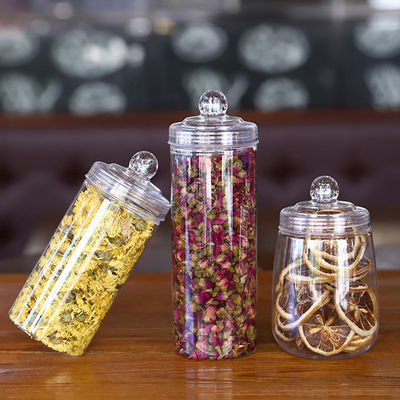 กระปุกพลาสติกใสพิมพ์ลายแบบกำหนดเองสำหรับโซลูชันบรรจุภัณฑ์แบบใส