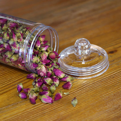 กระปุกพลาสติกใสพิมพ์ลายแบบกำหนดเองสำหรับโซลูชันบรรจุภัณฑ์แบบใส