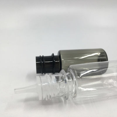 Accurate Measurement Liquid Dropper Bottle with Screw Cap in Transparent Black