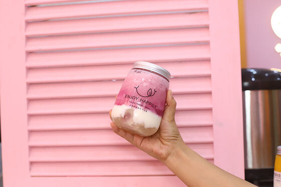 กระป๋องชานมที่ทันสมัย กระป๋องพลาสติกที่ใช้ได้หลายครั้งที่ทนทาน