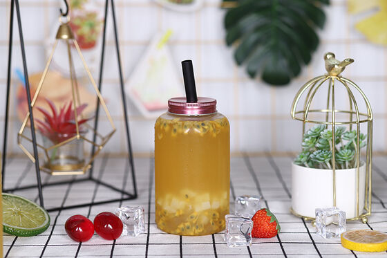 ขวดชาเย็นกันรั่วทรงเหลี่ยม ทรงกลม เหมาะสำหรับผู้จัดจำหน่ายเครื่องดื่มเชิงพาณิชย์และผู้ค้าปลีก