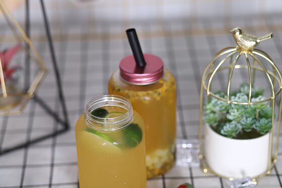 ขวดชาเย็นกันรั่วทรงเหลี่ยม ทรงกลม เหมาะสำหรับผู้จัดจำหน่ายเครื่องดื่มเชิงพาณิชย์และผู้ค้าปลีก