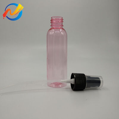 Round PET Spray Bottle Smooth Surface Durable Transparent Body Ideal for Liquid Storage Sprays and Cosmetic Applications