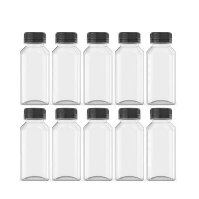 Square Plastic Bubble Tea Jugs Large Capacity Reusable Containers Suitable for Bubble Tea Shops and Beverage Businesses