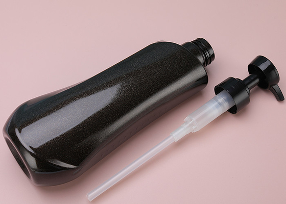 ขวดโลชั่นพลาสติก PETG 4C สีดำรีฟิลพร้อมปั๊มป้องกันการรั่ว