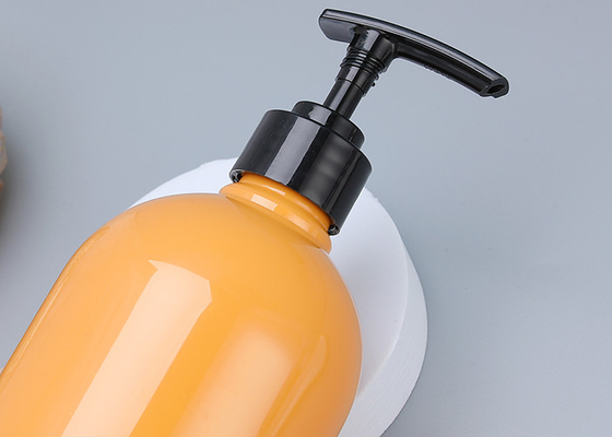 ขวดปั๊มพลาสติกแชมพูสีส้ม 25 มม. 900ml