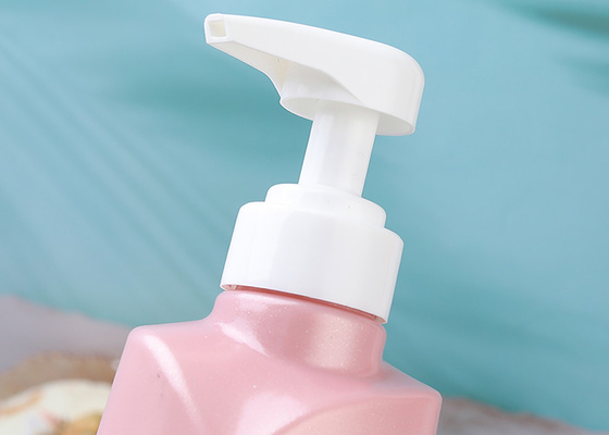 ขวดปั๊ม PET สีชมพูมุก 750ml ขวดล้างร่างกายพลาสติก