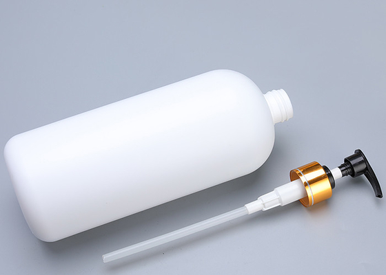 ขวดปั๊มโลชั่นสีขาว HDPE วัสดุบริสุทธิ์ 100% เกรดอาหาร