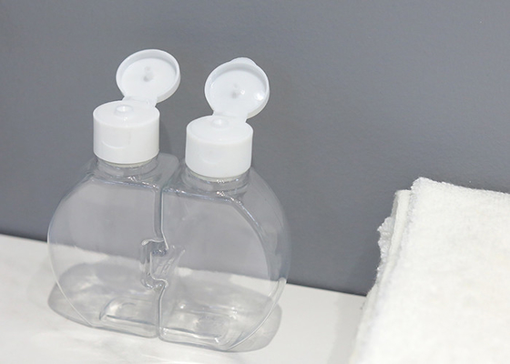 OEM Double Clamshell ขวดพลาสติกพร้อมฝาเกลียวรีไซเคิลได้ 120ml
