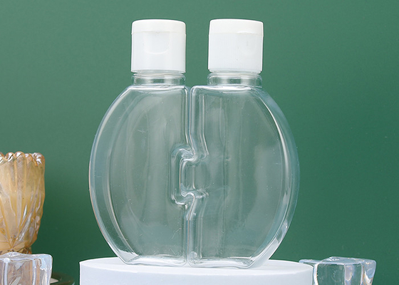 OEM Double Clamshell ขวดพลาสติกพร้อมฝาเกลียวรีไซเคิลได้ 120ml