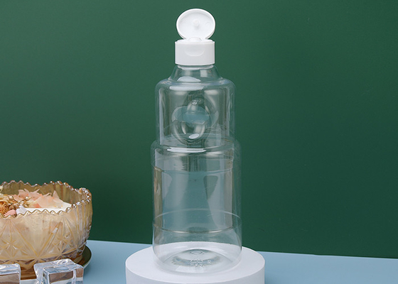 ISO9001 350ml HAPE ขวดพลาสติกใสสกรูด้านบน BPA Free