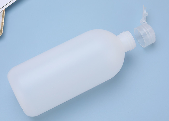 BPA Latex ฟรีขวดพลาสติก PE แบบเกลียวพร้อมฝาพลิก 70*167mm