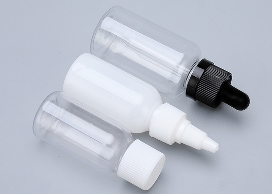 กระป๋องพลาสติกกระป๋องน้ําตกใส สีดํา 1 oz ปรับประเภทหมวก