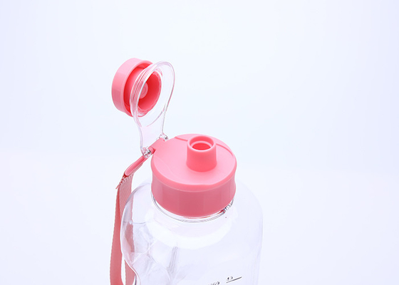 ขวดน้ำพลาสติกแบบพลิกด้านบนขนาด 2 ลิตรพร้อมที่จับ BPA Free