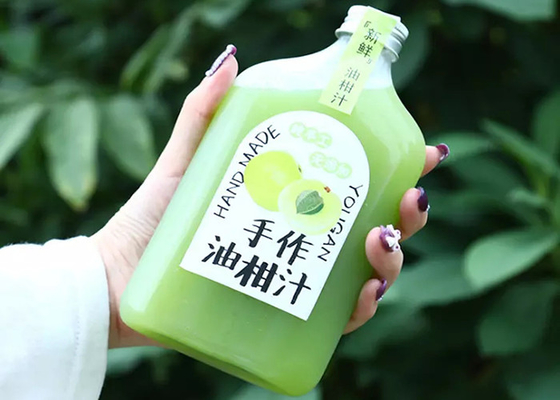 ขวดชานมป้องกันการรั่ว 350ml 250ml ขวดน้ำผลไม้พลาสติก