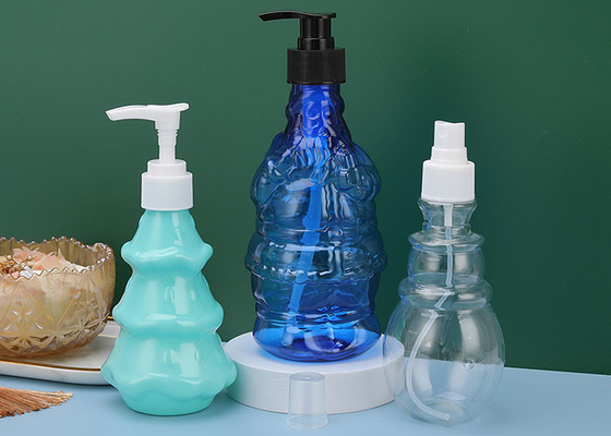ขวดปั๊มพลาสติก PET เปล่าขนาด 21 มม. ผลิตภัณฑ์ดูแลผิวความงาม 200ml