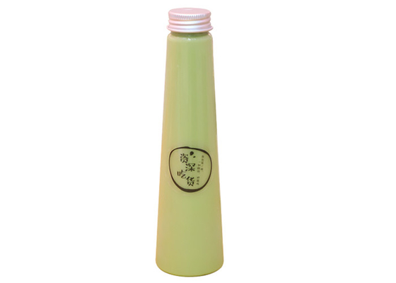 ฝาเกลียวอลูมิเนียมขวดชานมขวดน้ำผลไม้พลาสติก 200ml พร้อมฝาปิด