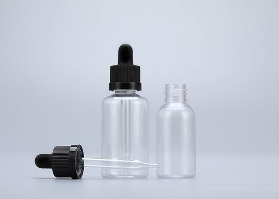E Liquid 100% ขวดหยดพลาสติก PET พร้อมฝาปิดกันเด็ก