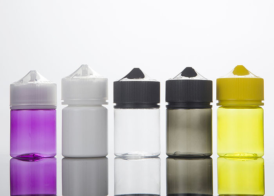 ขวดหยดของเหลว Squeezable ขนาดเล็ก ISO9001 60 มล. พร้อมฝาปิดพร้อมฝางัดแงะ