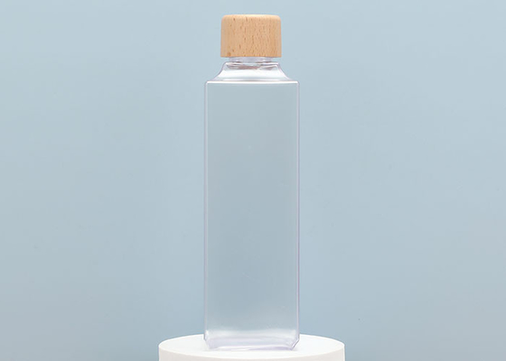 ขวดพลาสติกใส BPA Free Squeezable พร้อมฝาปิดแผ่นดิสก์