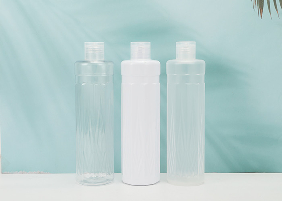 Flip Top Cap 300ml ขวด PET พร้อมสกรูด้านบนสำหรับแชมพูเครื่องสำอางโลชั่น