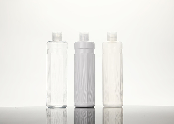 Flip Top Cap 300ml ขวด PET พร้อมสกรูด้านบนสำหรับแชมพูเครื่องสำอางโลชั่น