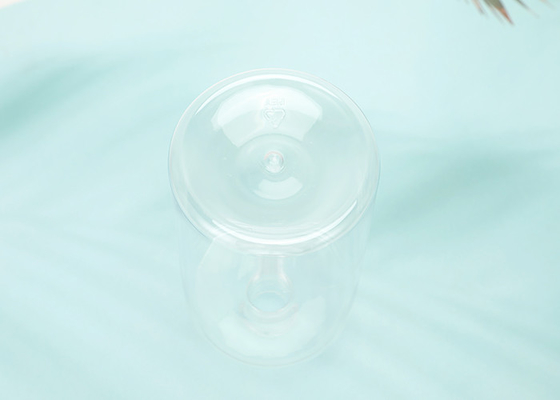 เครื่องสำอาง PET เปล่า 500ml ขวดปั๊ม 16oz พลาสติกมันเงาทรงกระบอก