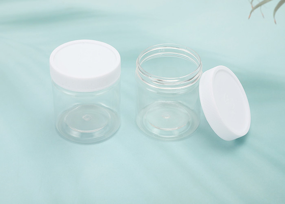 ขวดพลาสติกกลมรีฟิลเปล่าใสขนาด 100 มล. พร้อมฝาปิดและฉลากปลอดสาร BPA