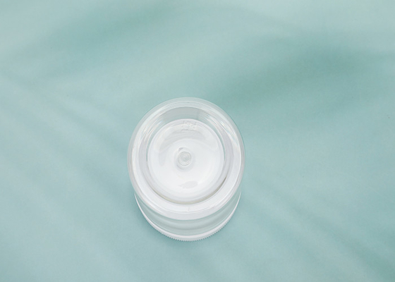 ขวดพลาสติกกลมรีฟิลเปล่าใสขนาด 100 มล. พร้อมฝาปิดและฉลากปลอดสาร BPA