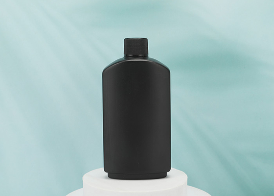 ขวดแชมพูพลาสติก HDPE ทรงเหลี่ยมและแบน 4oz 120ml สำหรับหมึก