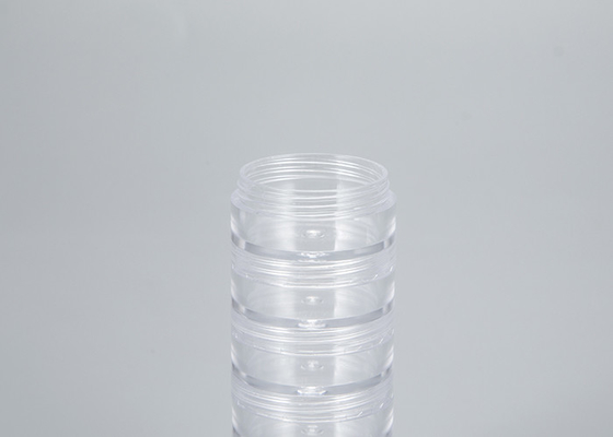 สีขาว 5ml 10ml 15ml 30ml 50ml เติมซ้ํากระป๋องดูแลผิวหนังกลม กระป๋องเครื่องสําอางพลาสติก