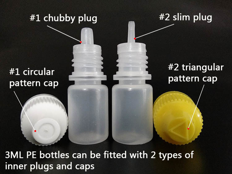 LDPE E Liquid Bottle Funnel Eliquid Applicator บีบขวดหยดด้วยปลายบาง