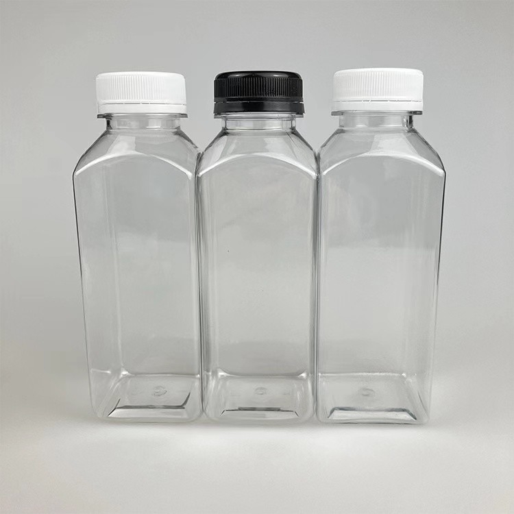 ขายร้อน 120ml 250ml 350ml 500ml 1000ml กระป๋องน้ําพริมาณเหล้าสี่เหลี่ยมใส